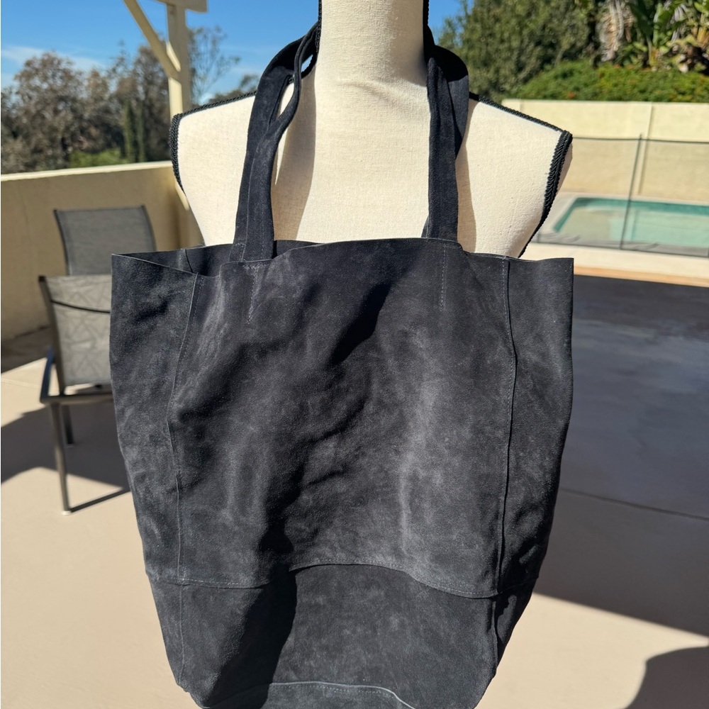 Vera Pelle black  Suede Bag